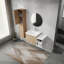 Meuble-lavabo mural 36 po avec lavabo et armoire latérale 36 po