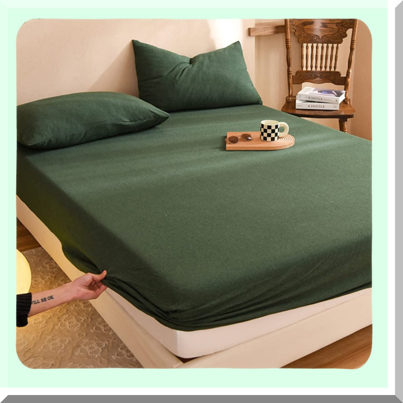 Cooling Floral Cotton Sheets - 600 Thread Count, Deep Pocket 4-Piece Set - Soft & Breathable 100% Long Staple Cotton Bed Sheets - Flower Print