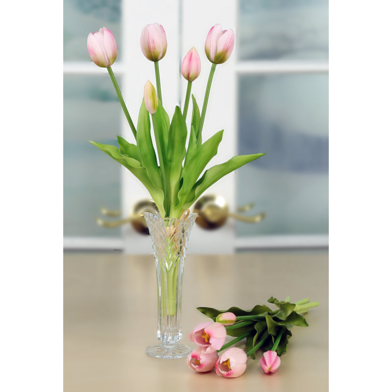 Blooming Tulip Bunch - 15 Inches Set Of 6, Lavender