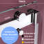 Porte de douche coulissante double 72 po à 76 po en verre trempé de 3/8 po (10 mm), rail en acier inoxydable, 2 poignées à serviette, finition l x H, accessoires, 4 roulettes, fonctionnement en douceur-118281566