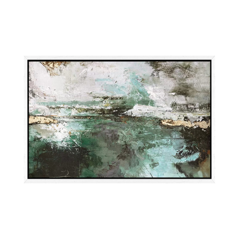 Hillside - Painting on Canvas, White Framed, 66.04 cm H x 45.72 cm W