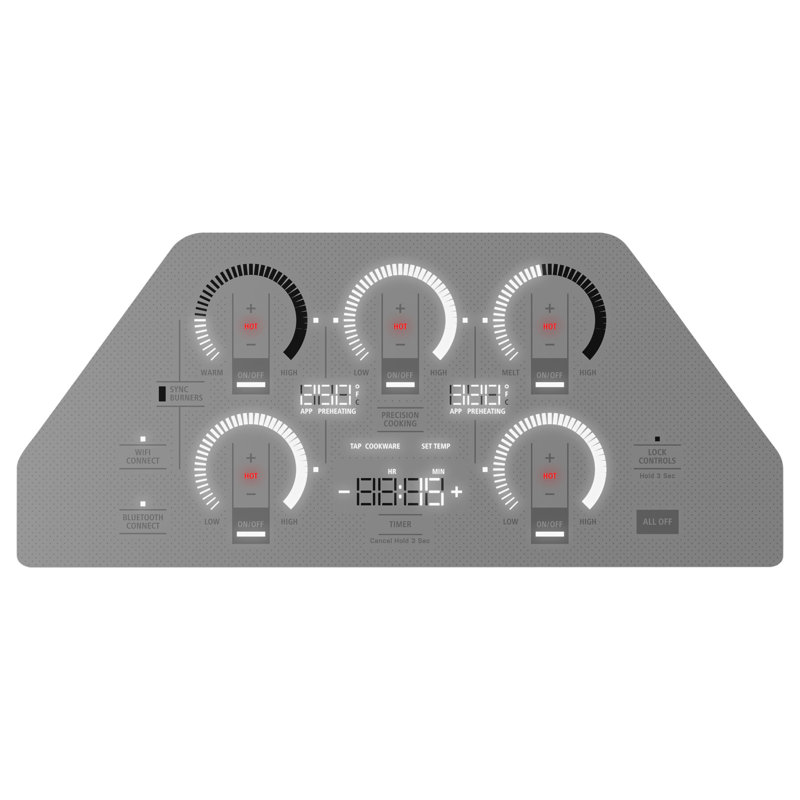 ENERGY STAR® 36" Induction 5 Burner Cooktop, Silver