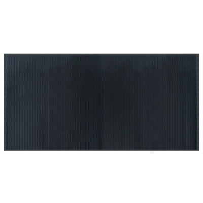 vidaXL Rug Grey Bamboo, Polypropylene Waterproof materials