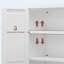 Armoire de rangement en métal avec 2 portes réglables en métal-129435925