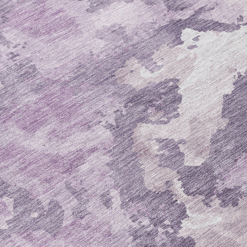 Ferren Purple Washable Indoor-Outdoor Rug - , 8' x 10'