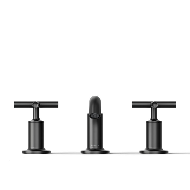 Purist Widespread Bathroom Sink Faucet, Matte Black
