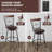 Arwilda Upholstered Adjustable Height Counter Stool with Metal Frame-469146361