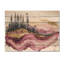Ruby Crystal Lake Into The Pine Forest IV - Art mural en bois de lac - sur bois de pin naturel-102180172
