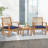 Rafiel Wood 2 - Person Patio Conversation Set with Cushions-1149032568