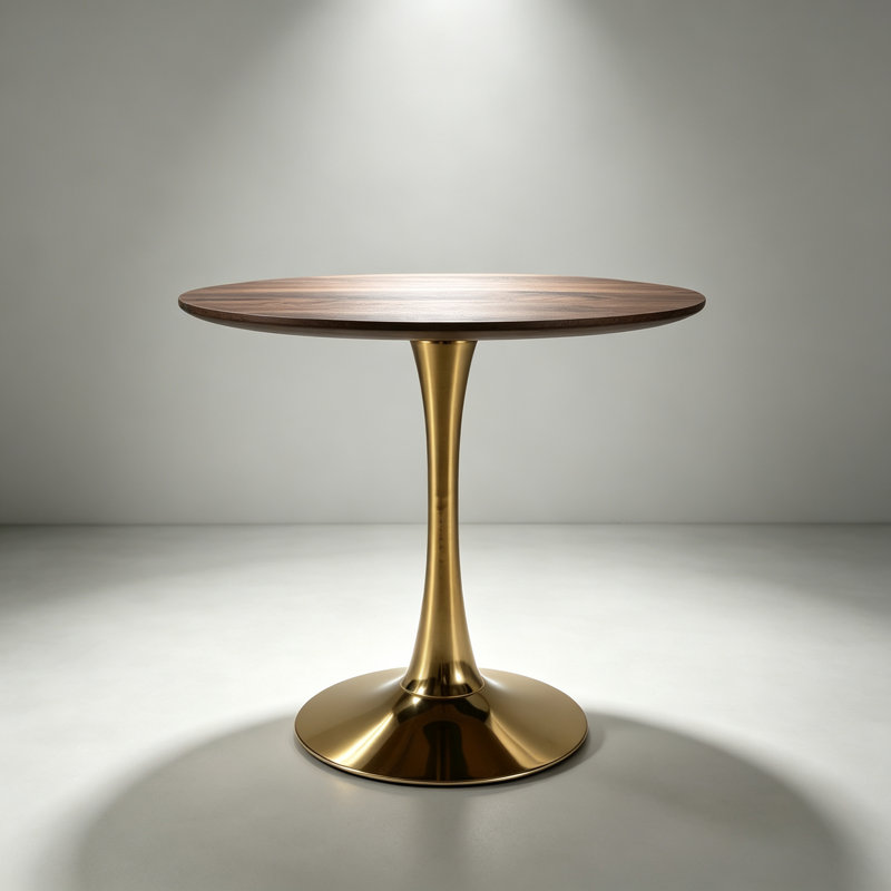 31.5"Dining Table, Golden,Walnut