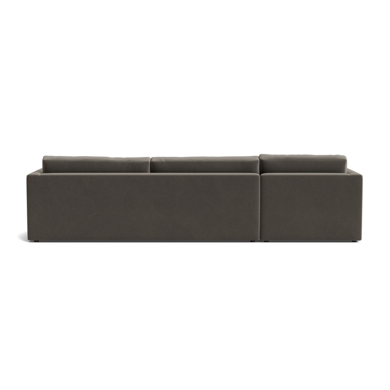 Haywood Left Chaise Sectional, Performance Velvet - Graphite