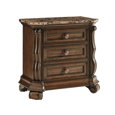 Müller Dark Cherry 2 Drawer Nightstand