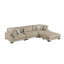 Canapé modulaire avec repose-pieds 4 pièces Connell-488141081