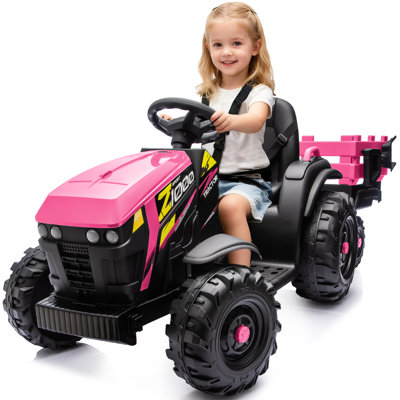 Ride on 24 Volt, jouets électriques pour enfants avec remorque