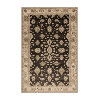 Tapis brun lavable à la machine
