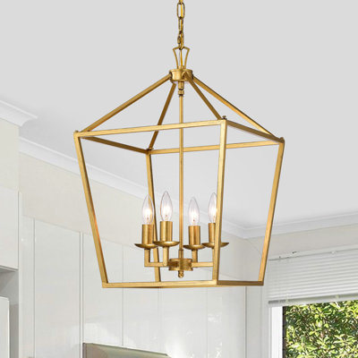 Valentin 4 - Light Dimmable Lantern Geometric Chandelier