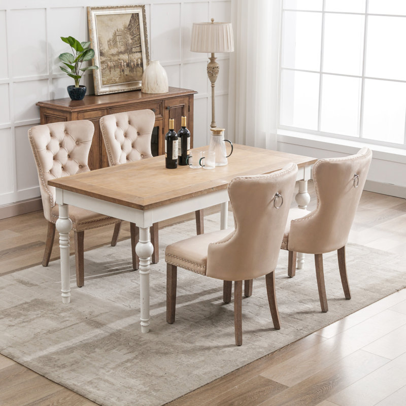 49.5cm H Side Chair in Beige, 4