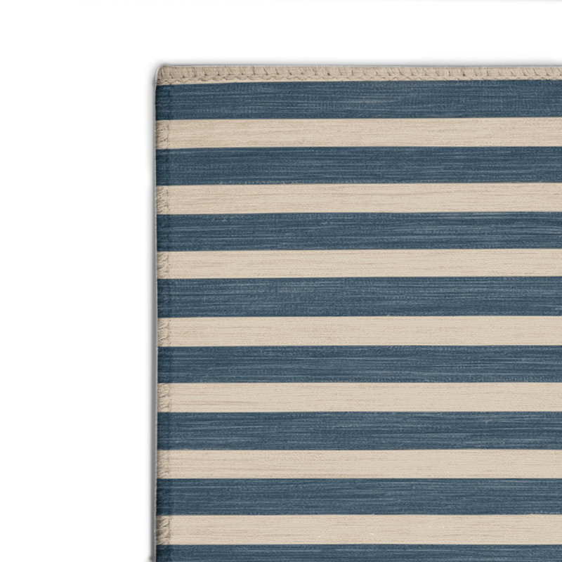 Tapis intérieur / extérieur gris HorizontalStripes, Rectangulaire 2 pi x 3 pi