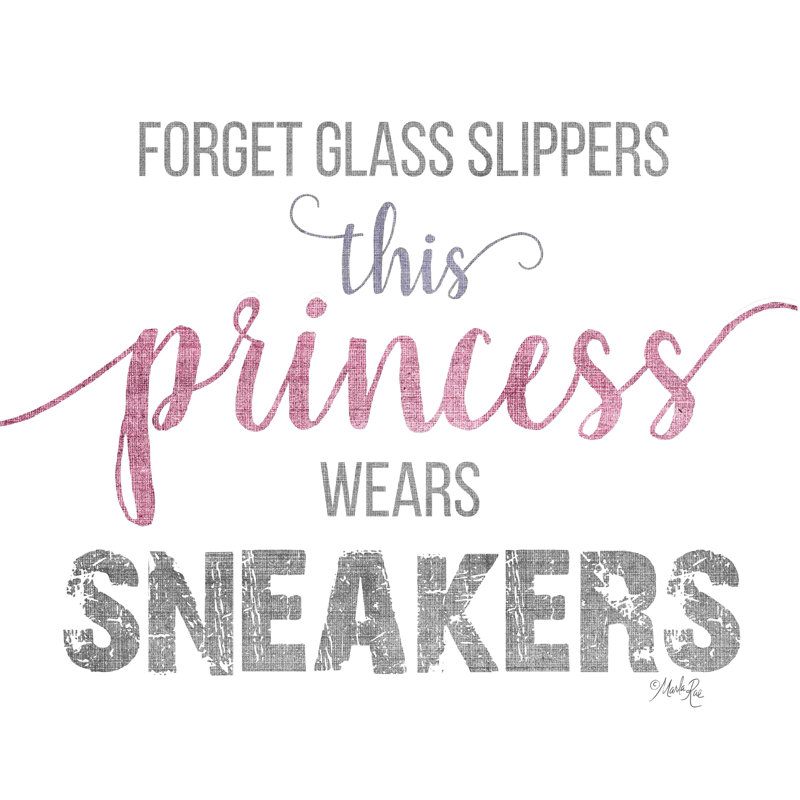 " This Princess Wears Sneakers " by Marla Rae, 30" H x 30" W