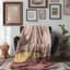 Couverture Boho Rose Landscape - 1 pièce Premium-370143091