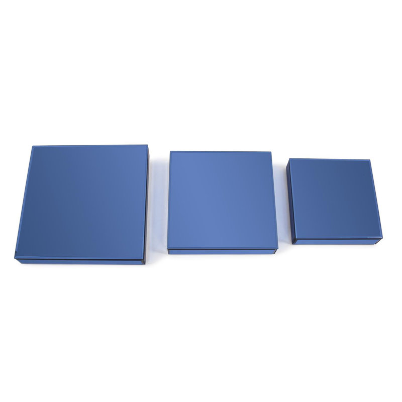 Sapphire Set of 3 Mirrored Platforms