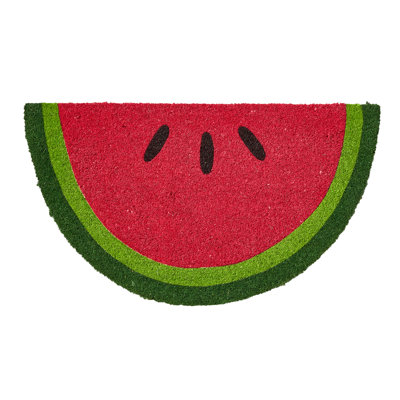 Watermelon Slice Non-Slip Coir Door Mat