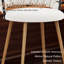 Tabouret de comptoir rembourré avec structure en métal-1360632830-1360632827