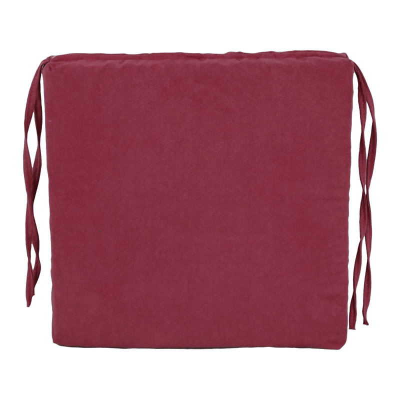 Outdoor 3'' Seat Cushion, Red Wine
