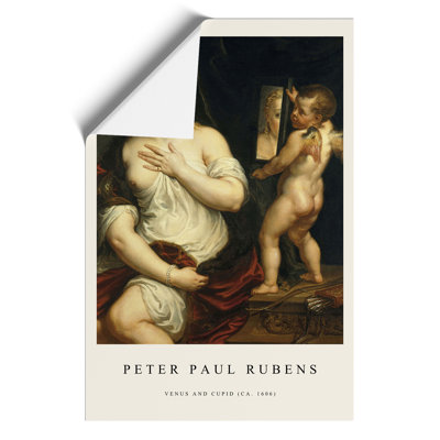 Venus and Cupid Print by Peter Paul Rubens - Frameless Print