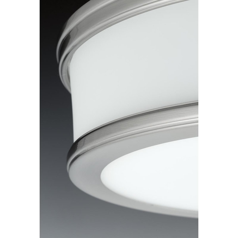 Vanderhoof Glass Flush Mount, 3.50" H x 10.50" W x 10.50" D, Polished Chrome
