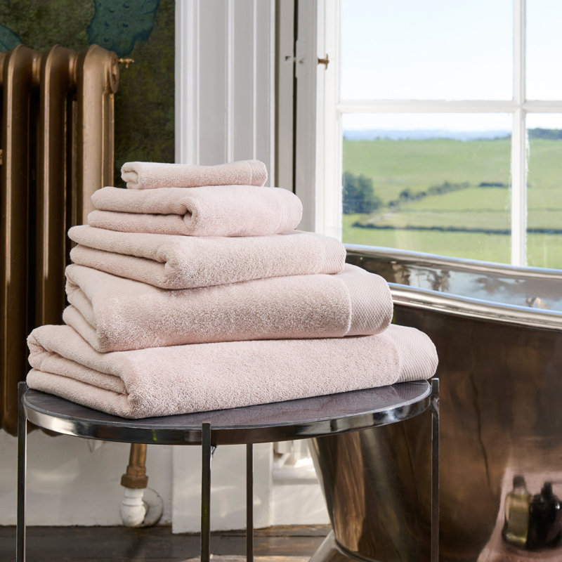Luxe Turkish Cotton Hand Towel, Pink