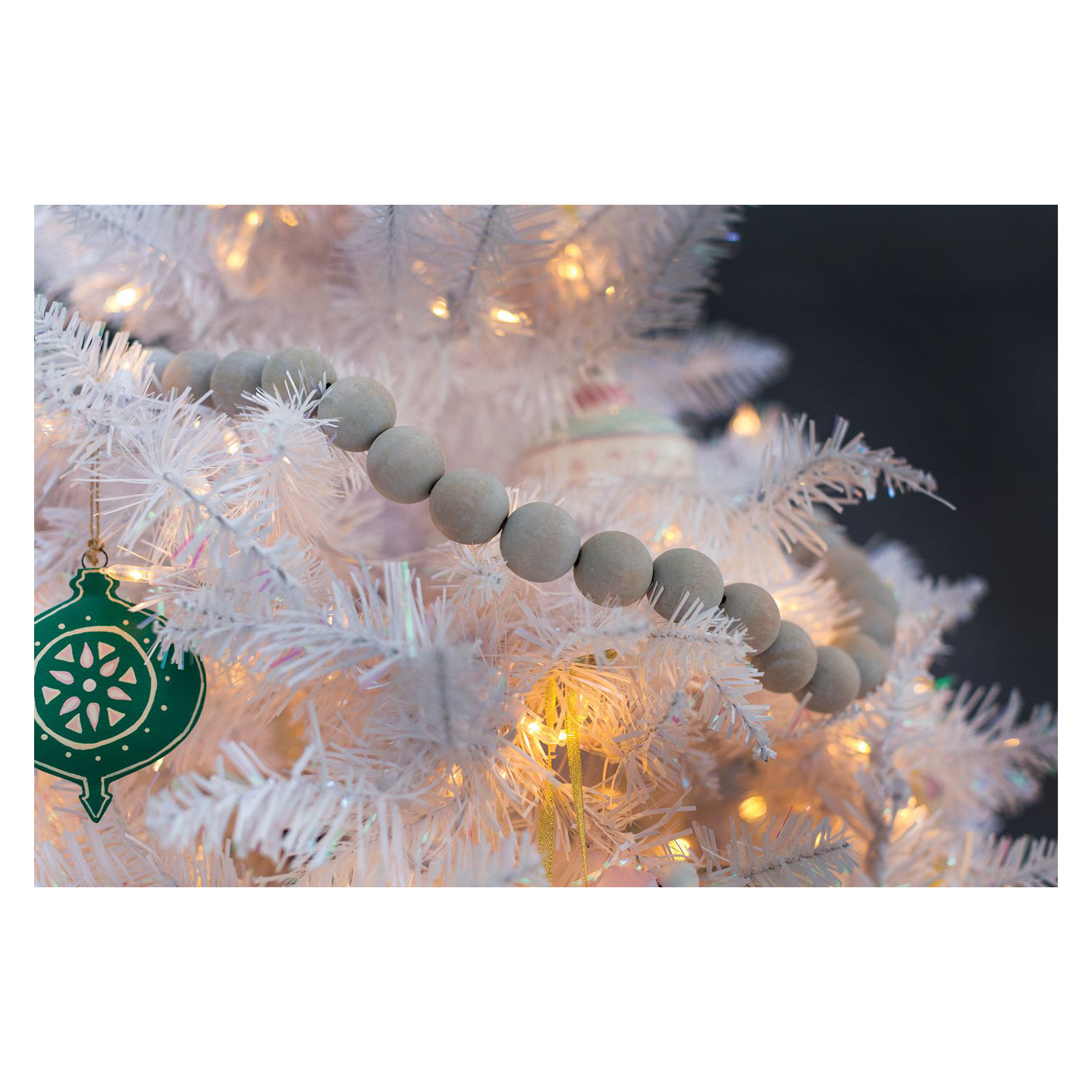 6'2" Gray Bead Novelty Garland