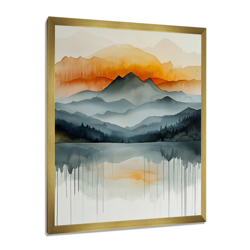 Odilon - Landscapes Wall Art, 20" H x 12" W, Reproduction encadrée d'une seule photo, Gold