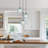 Emiliani 3-light Kitchen Island Pendant Light With Seed Glass Shade