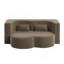 Canapé-lit moderne avec 2 coussins, canapé-lit en velours côtelé moelleux convertible, matelas pliant de 15 po pour le salon, lit d'invité, sans assemblage requis, café-387819166