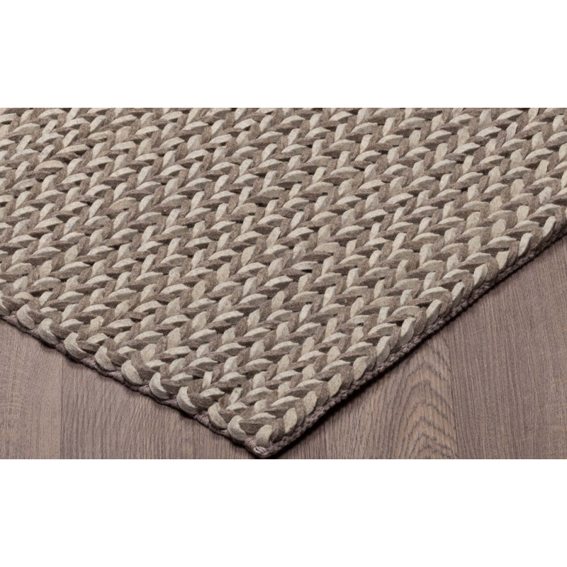 Tapis ivoire en laine touffeté à la main Langlois, Rectangle 8 pi x 10 pi