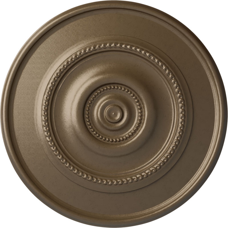 Médaillon de plafond Endurathane Kirke, DE 31 1/2 po x P 3 5/8 po x P 1 1/2 po (convient aux auvents jusqu'à 3 5/8 po), finition de l'abat-jour peint à la main