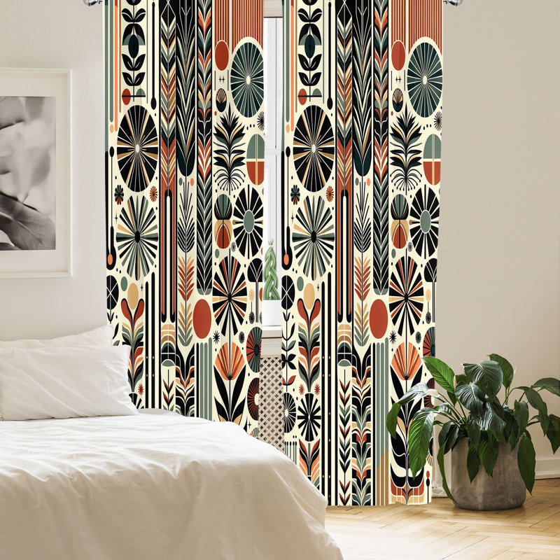 Claira Microfiber Semi Sheer Curtain Pair