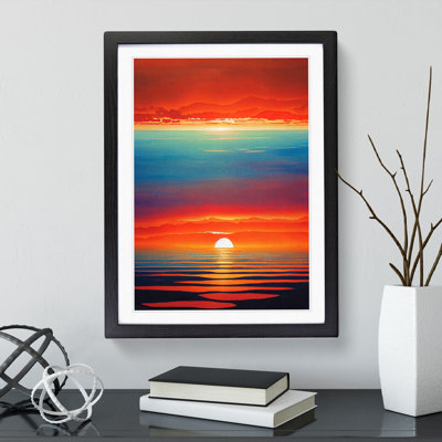 Striking Ocean Sunset No.1 - Framed Print