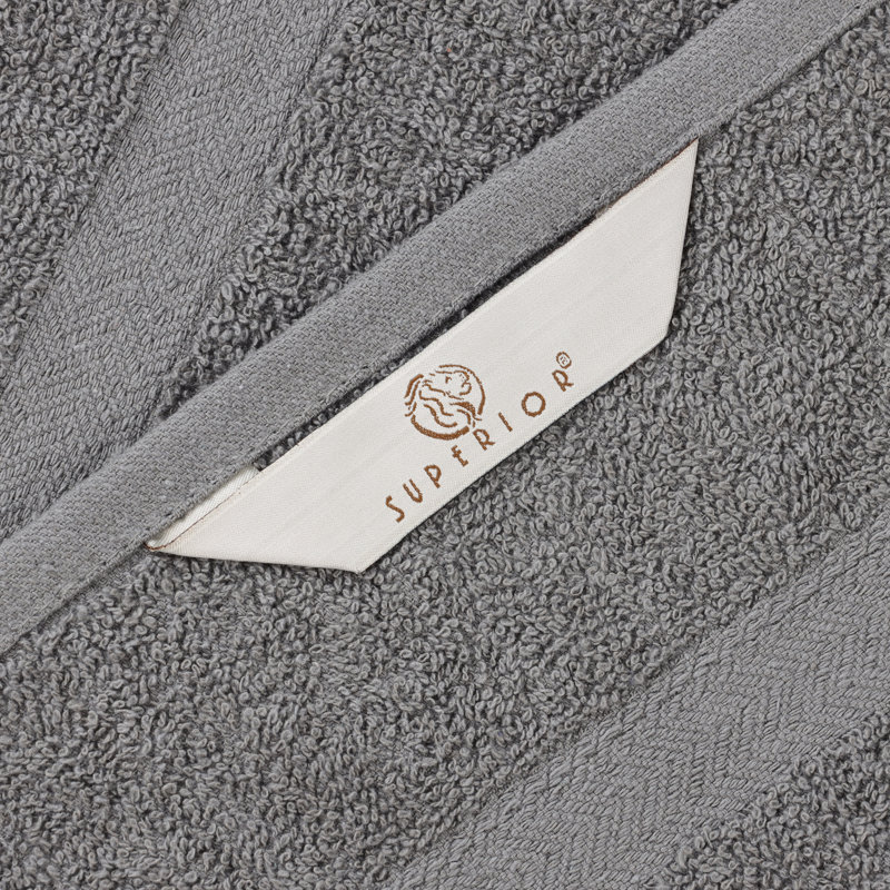 Ensemble de serviettes 12 pièces Franklin, Gris anthracite
