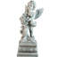 Statue de jardin ange debout sur piédestal 28,75 po