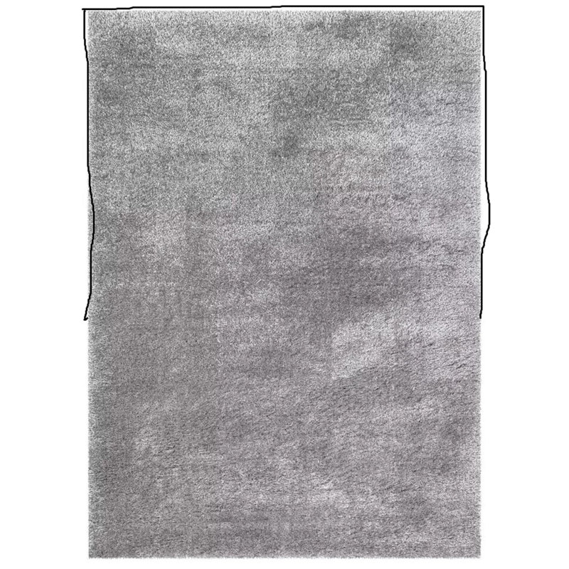 Solid Colour Shag Area Rug, Rectangle 120 x 170cm