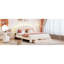 Lit plateforme tapissier avec tiroir Teddy