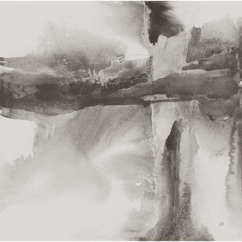 Gray Tones II - peinture sur toile à cadre unique, Non, Toile encadrée noire, H 12 po x l 12 po x P 1,25 po