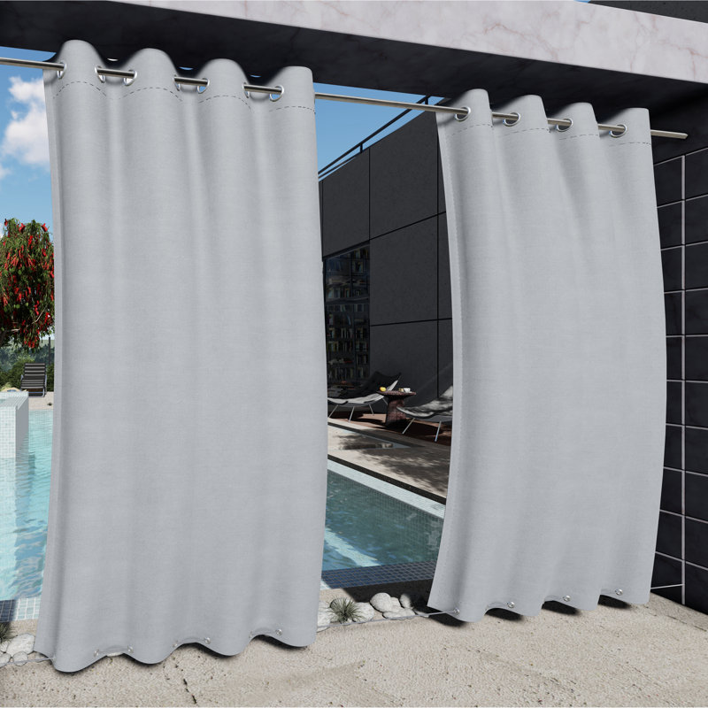 Rideau simple occultant en polyester 52 po, Nuage Nimbus, L 52 po x L 120 po