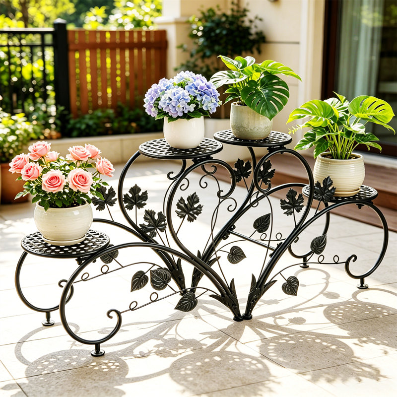 Altamont Plant Stand - Set of 2, Black