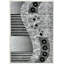 Tapis abstrait abstrait épais et sculpté à la main à motif géométrique moderne 80017 gris 5 x 7-792509078