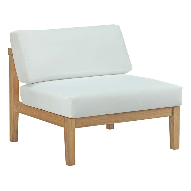 Ensemble de patio extérieur en teck 5 pièces Bayport
