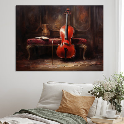 Violoncelle charisma profond bourgogne VI sur toile