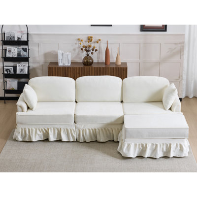 103'' Wide Reversible Modern Sectional Sofa